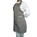 zittro Mandil delantal chef franja Gris Oxford. R920301-000 UNI