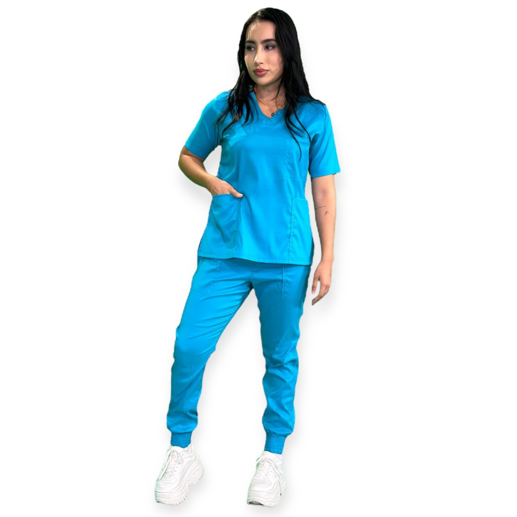 zittro Filipina Médica Lycra Mujer Azul Medio  M80202-443