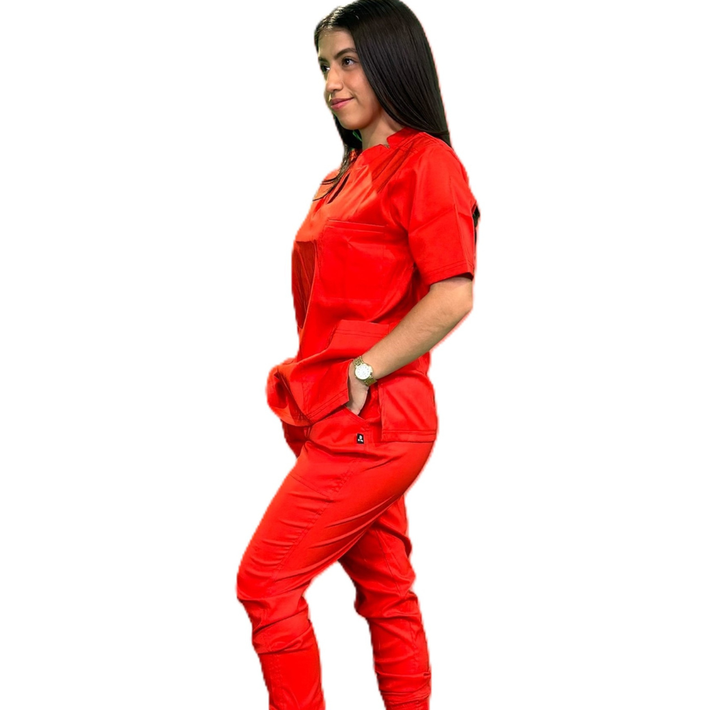 zittro Filipina Médica Lycra Mujer Rojo M80202-660