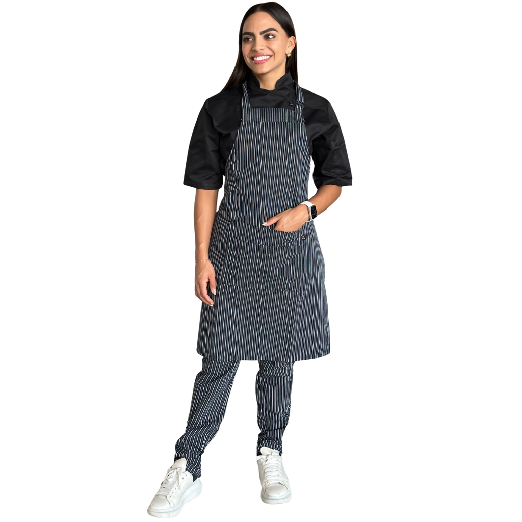 zittro Mandil Delantal Chef De Rayas. R92301-010 UNI