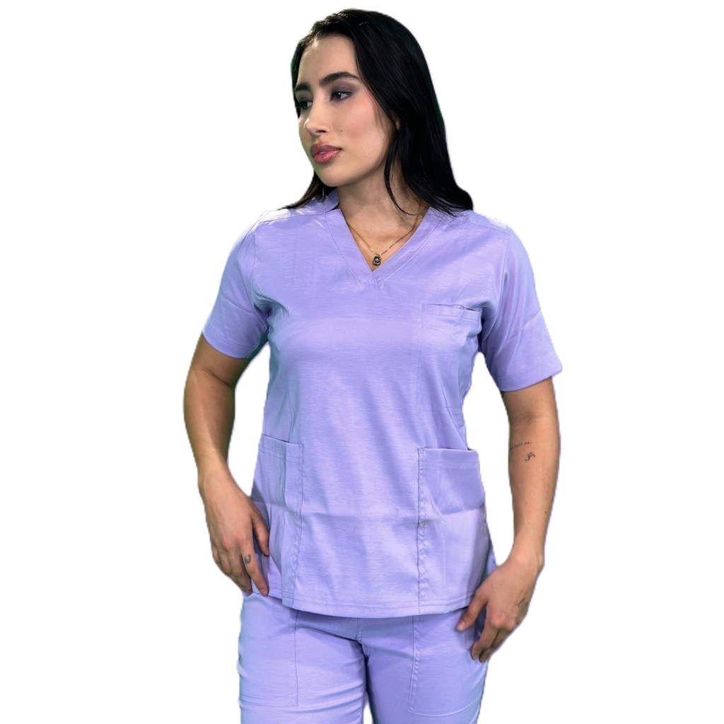 [M80202 990 ECH] zittro Filipina Médica Lycra Mujer Morado (ECH)