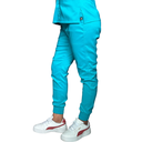 zittro Pantalón Médico Lycra Jogger Mujer Turquesa