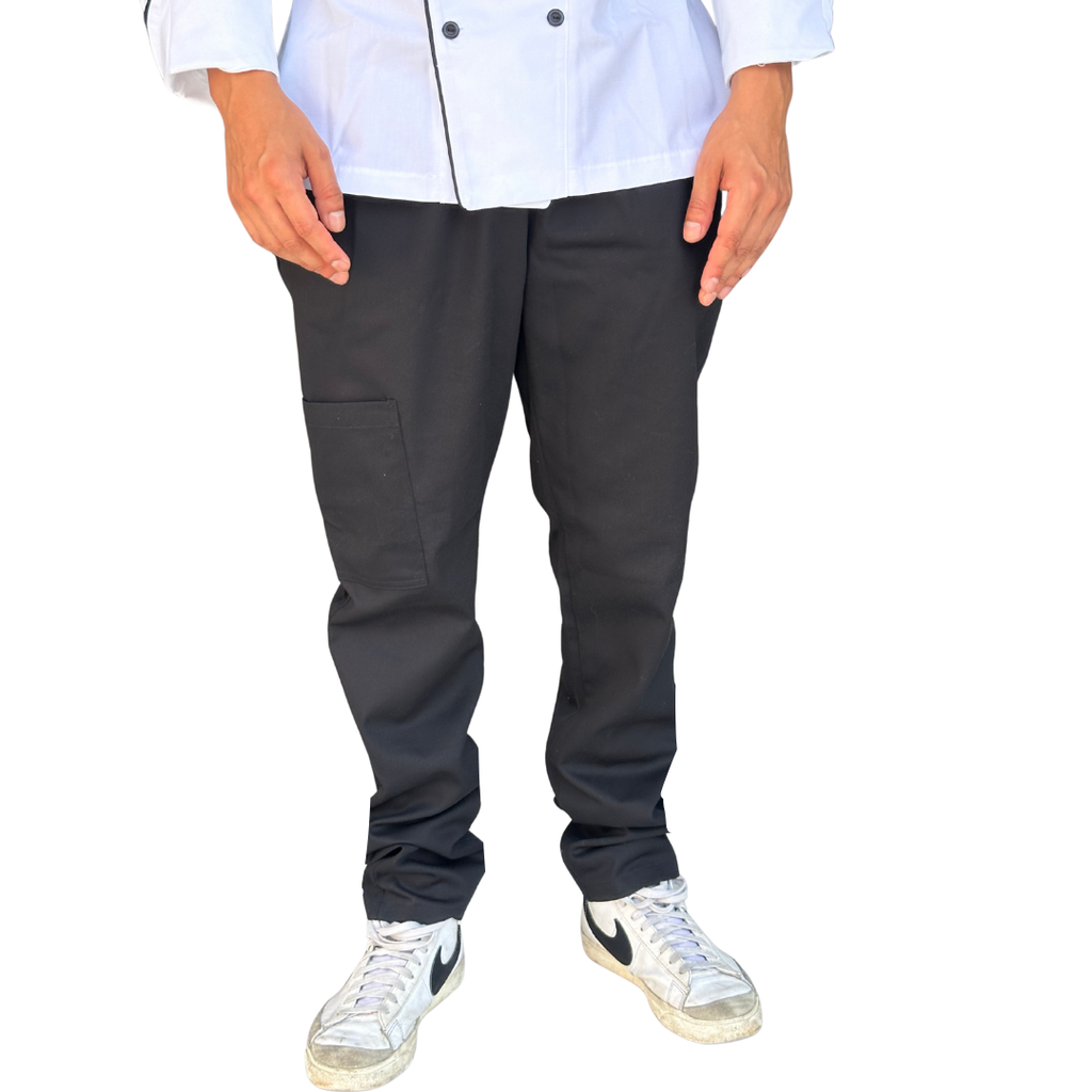 [R91101 001 ECH] zittro Pantalón Chef Hombre. Negro R91101-001 (ECH)
