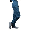 zittro Pantalón Médico Stretch Recto Mujer Azul Acero