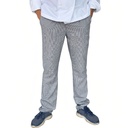 zittro Pantalón Chef Hombre"pata de gallo". Bco/Ngo R91103-010